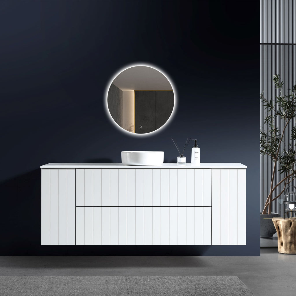 MELA PASTEL 1800 Wall Hung Vanity with 2 Doors & 2 Drawers, view 2