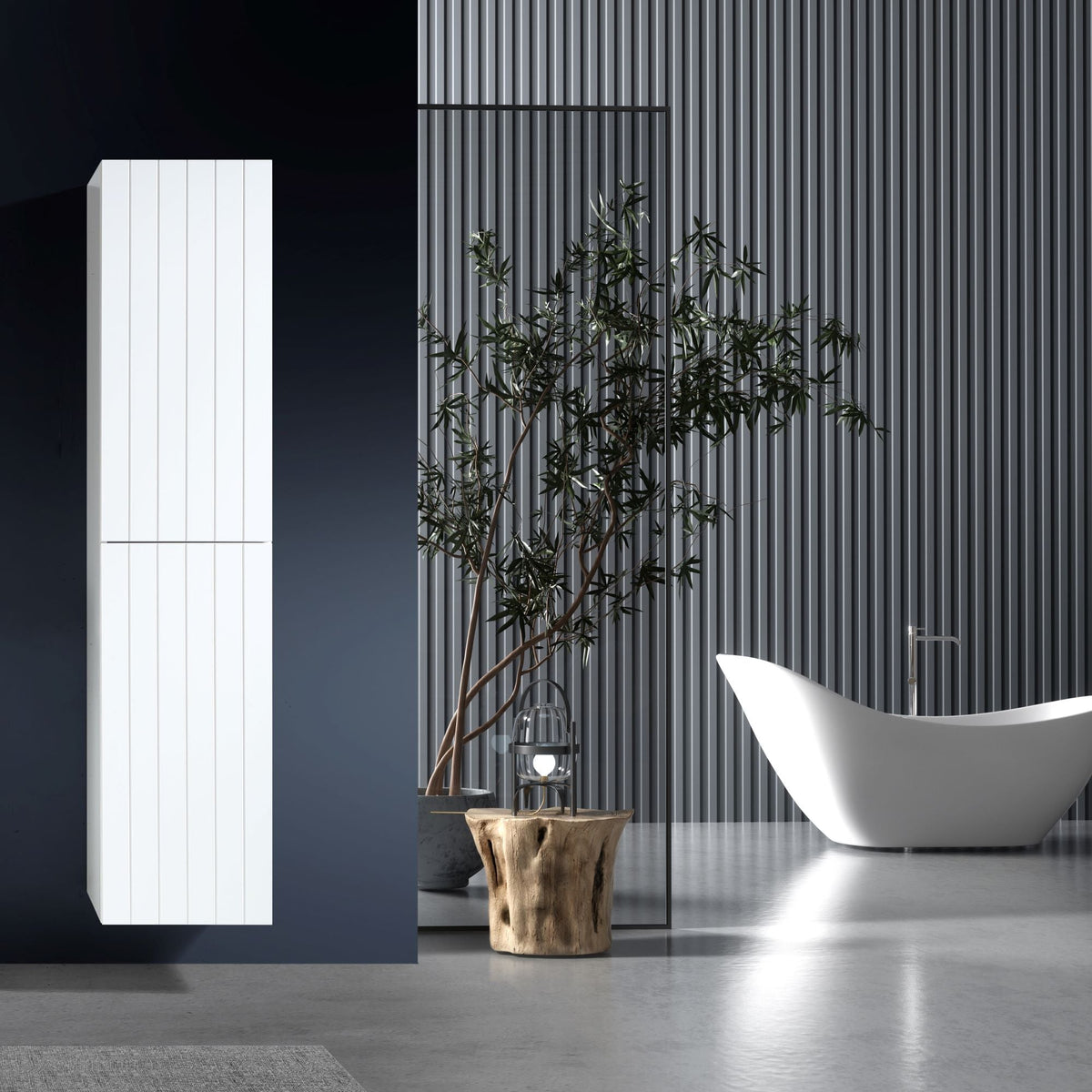 MELA PASTEL 400 Wall Hung Tallboy, view 2