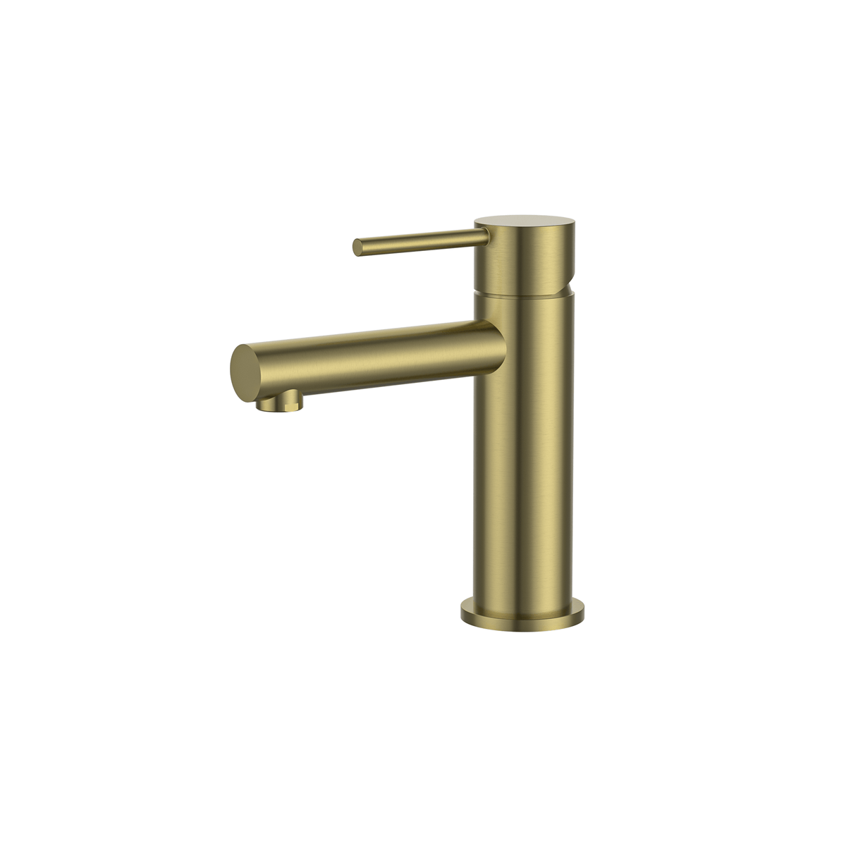 MELA RONDO Basin Mixer in Brushed Brass