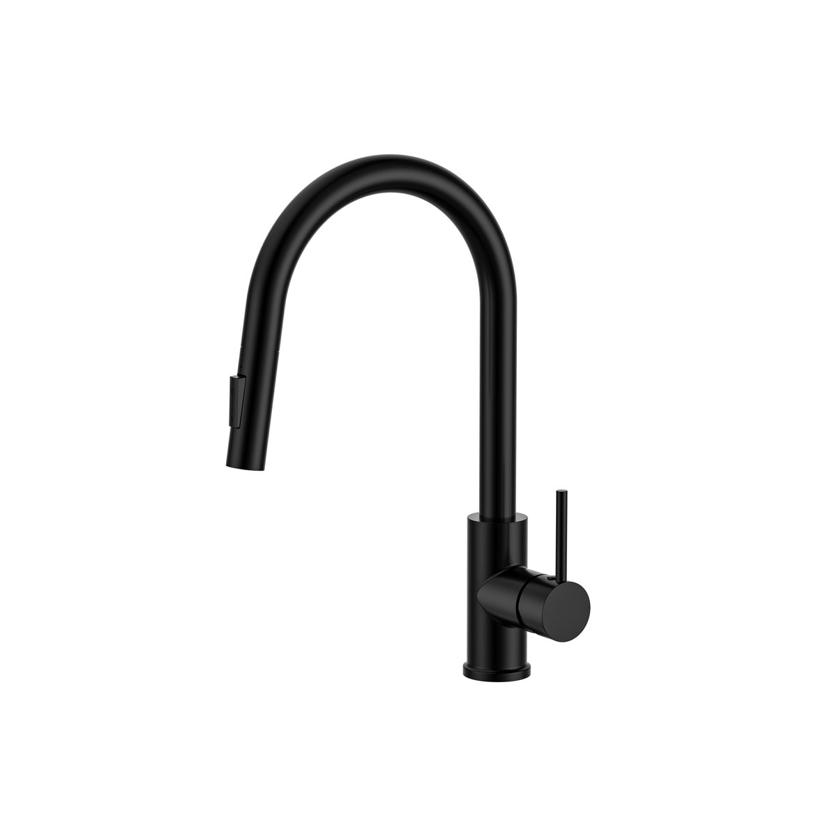 MELA RONDO Pull Out Sink Mixer in Matt Black