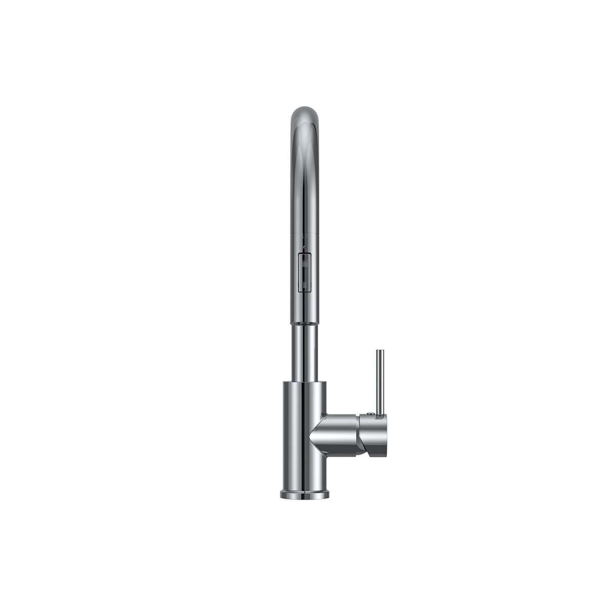 MELA RONDO Pull Out Sink Mixer in Chrome, view 3