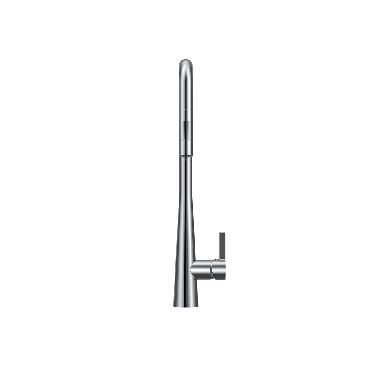 MELA RONDO Square Pull-Out Sink Mixer in Chrome, view 3