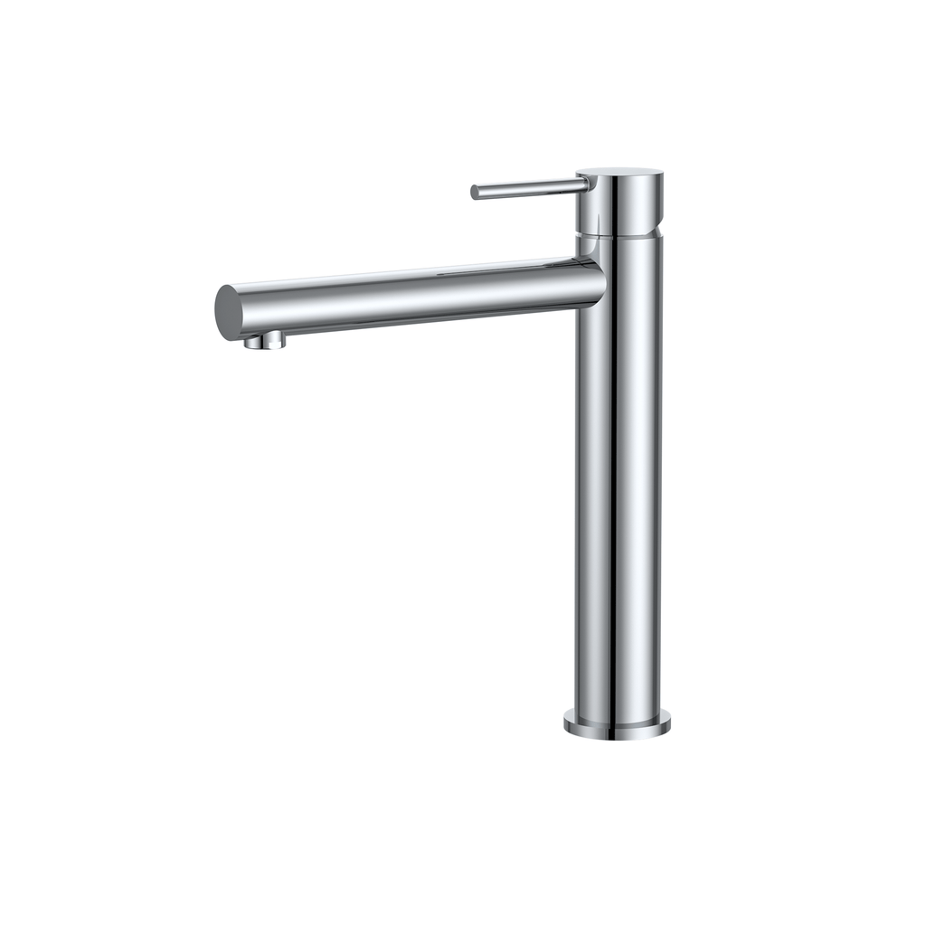 MELA RONDO Tall Basin Mixer in Chrome