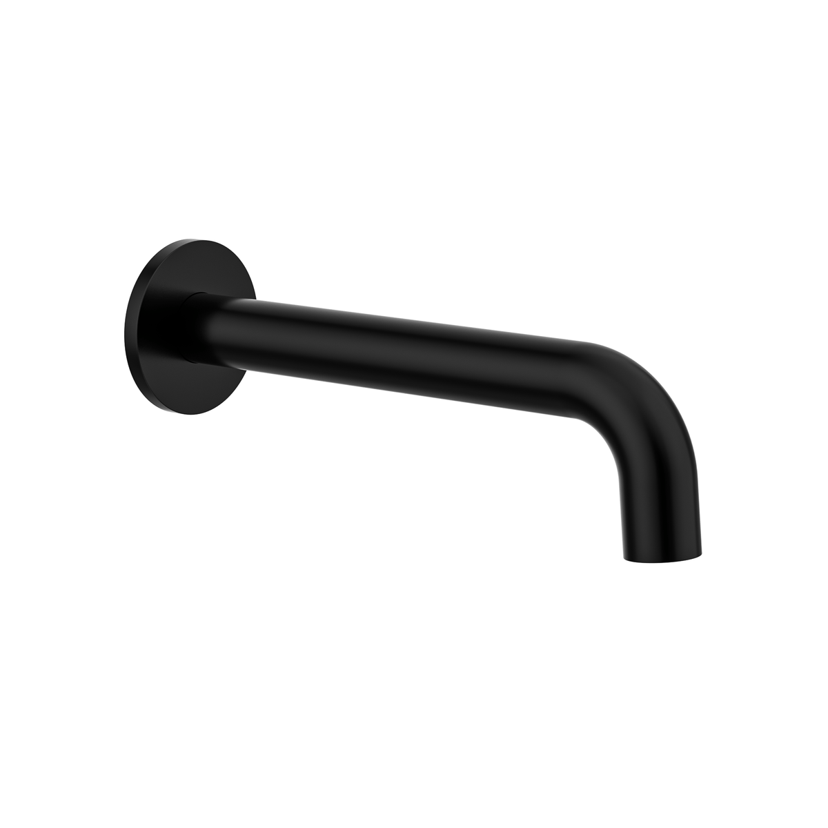MELA RONDO Wall Spout in Matt Black