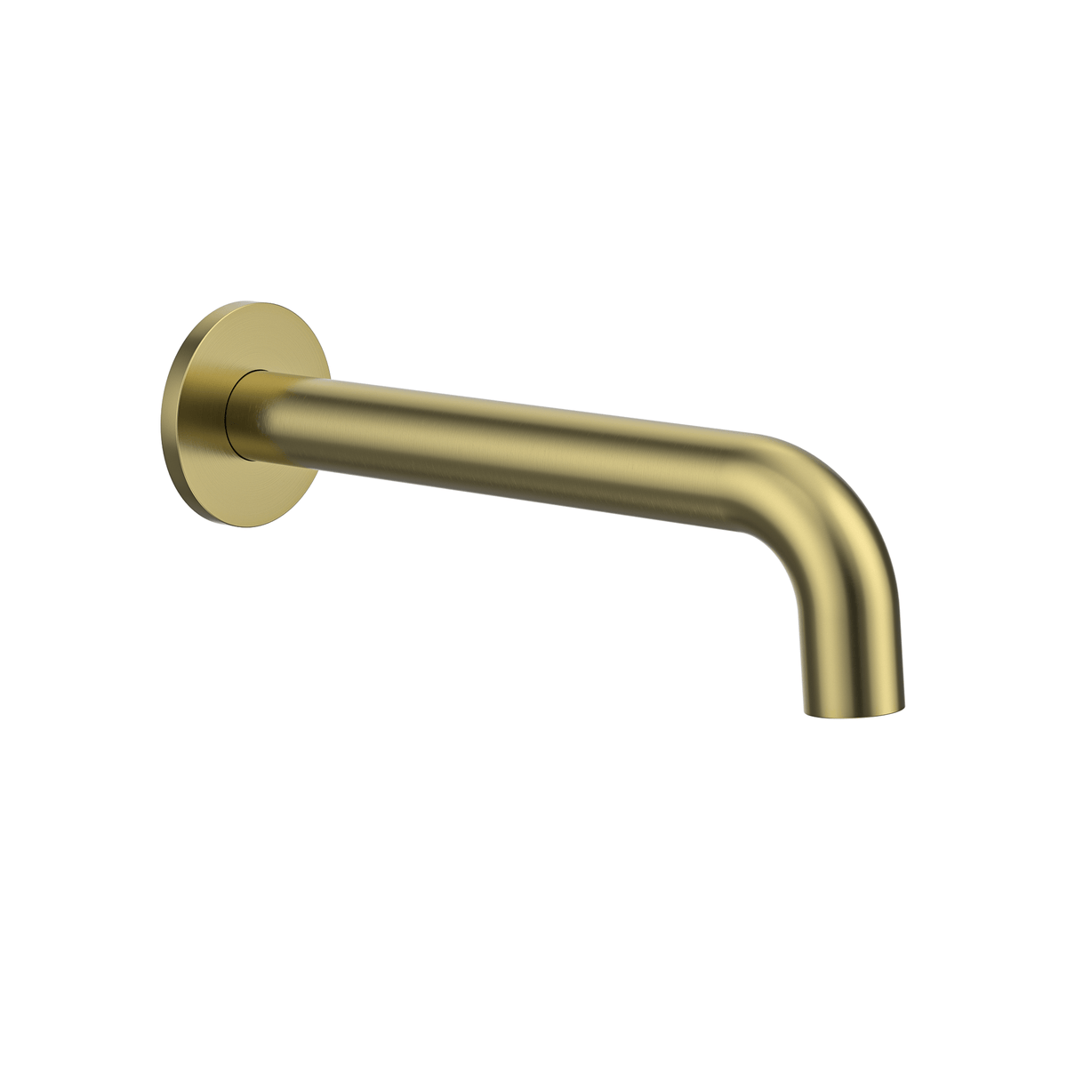 MELA RONDO Wall Spout in Brushed Brass