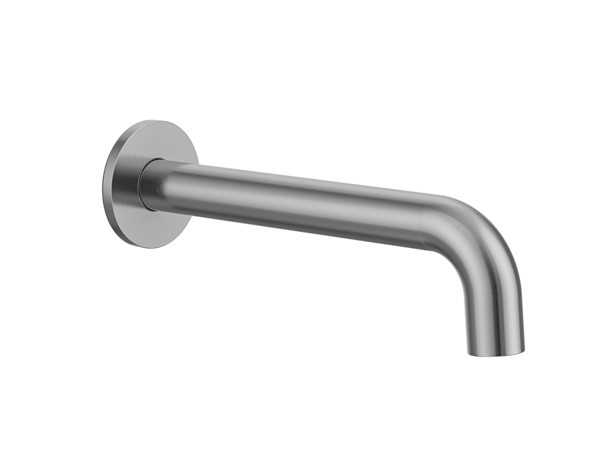 MELA RONDO Wall Spout in Brushed Nickel