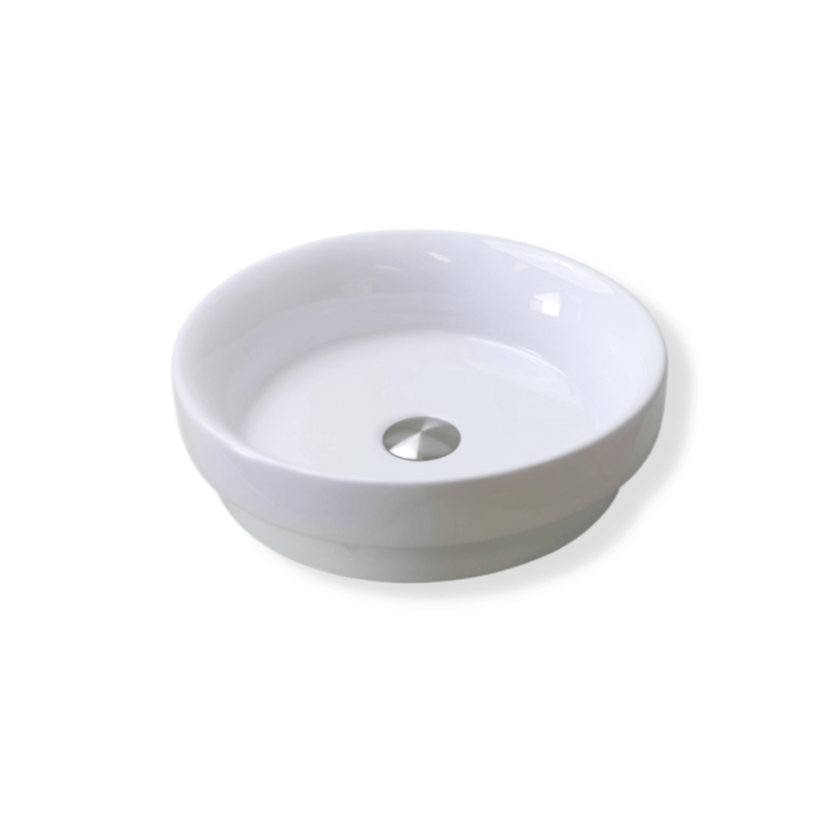 MELA SELVA Half Inset Basin in White
