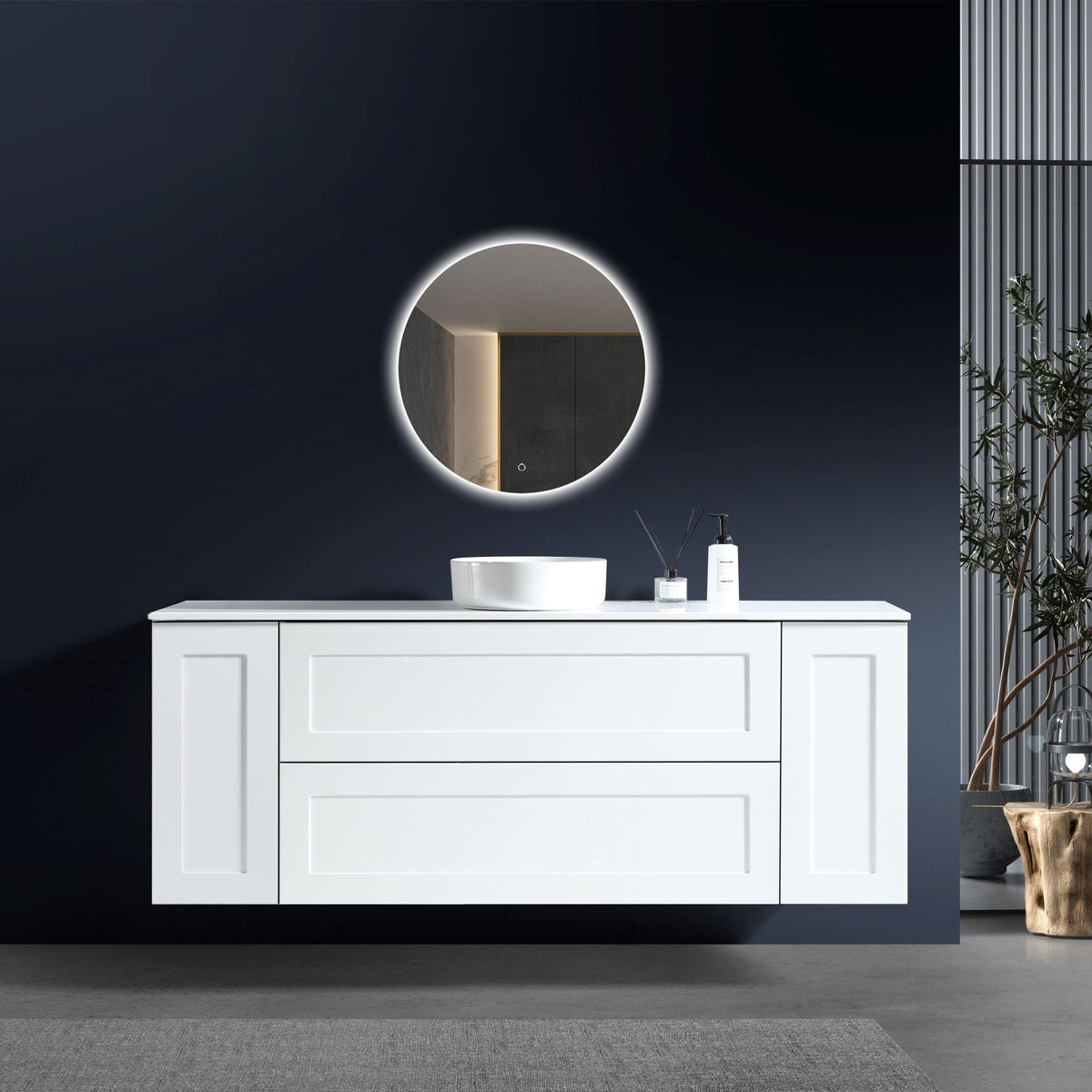 MELA SHAKER 1500 Wall Hung Vanity with 2 Doors & 2 Drawers, view 2