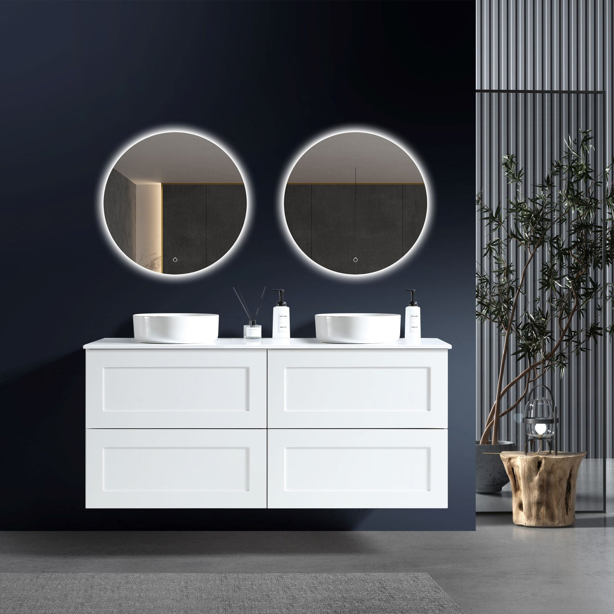 MELA SHAKER 1800 Wall Hung Vanity with Drawers, view 2