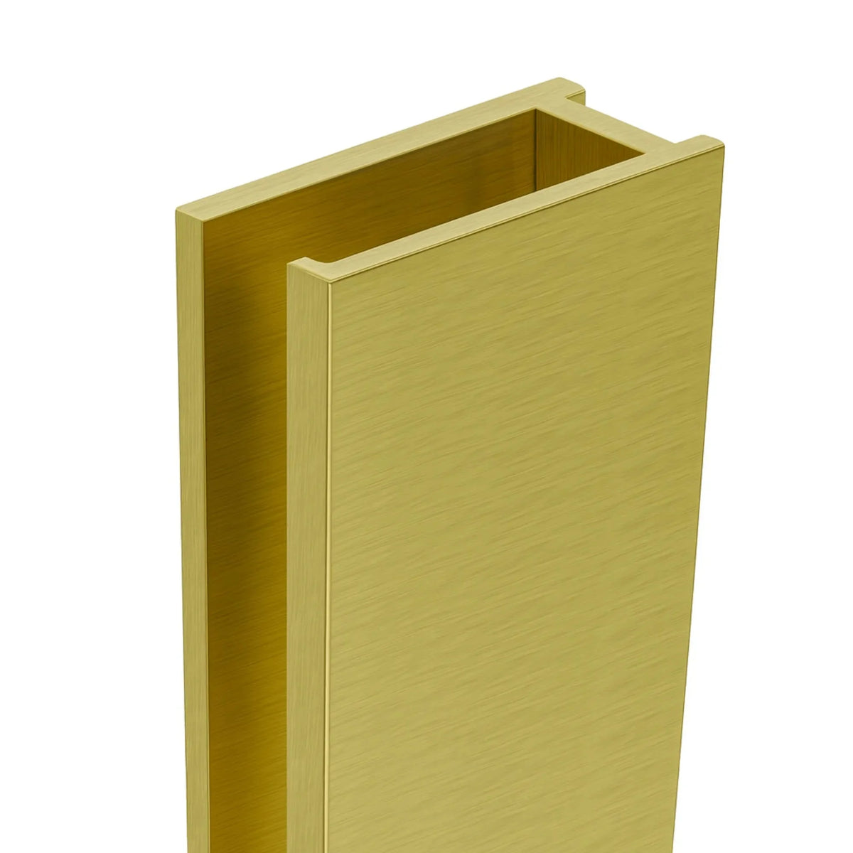 MELA MORRIS Shower Screen U Channel 2000 in Brushed Brass