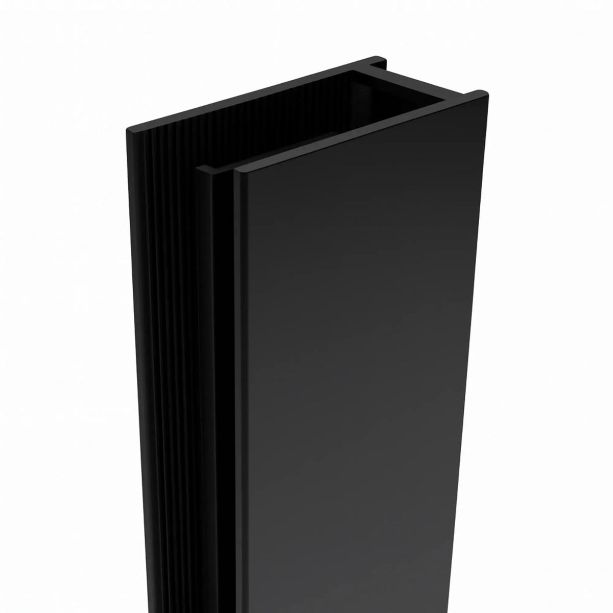 MELA MORRIS Shower Screen U Channel 2000 in Matt Black
