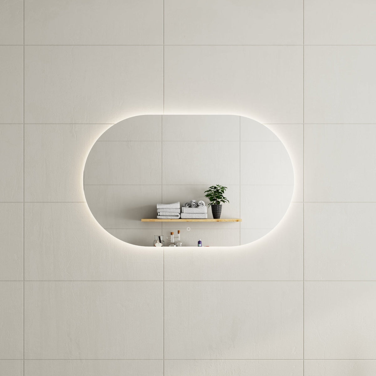 MELA VERA LED Oval Mirror in 1200mm