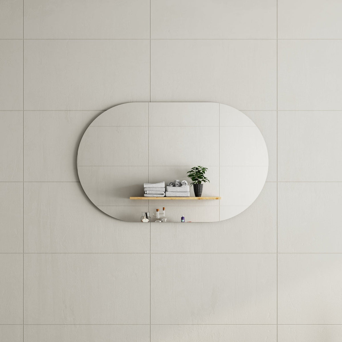 MELA VERA 1200 Horizontal Oval Mirror, VERA.1200, view 1