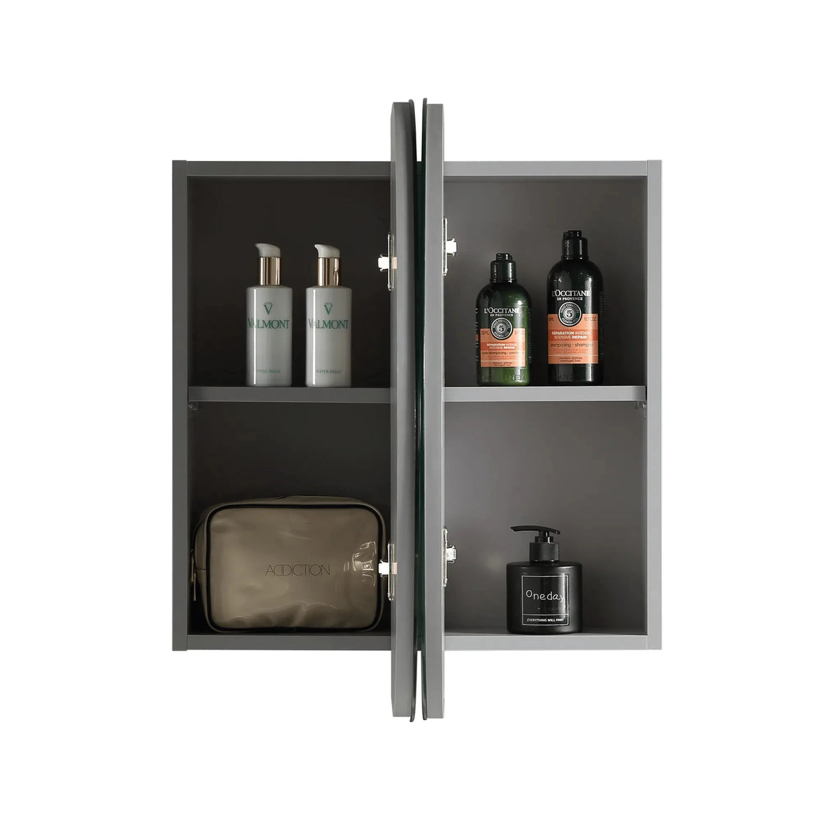 MELA VERA Oval Mirror Cabinet in 900mm, view 2