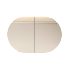 MELA VERA Oval Mirror Cabinet in 900mm