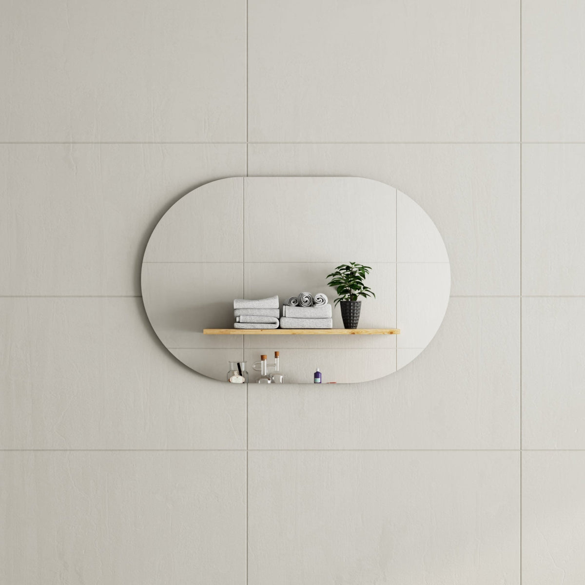 MELA VERA 900 Horizontal Oval Mirror, VERA.900, view 1