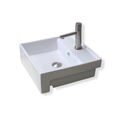 MELA ZONE Semi Recessed Basin, gloss white, ZONE.SEMI