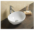 Mezzo above counter basin, gloss white