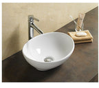 Mezzo above counter basin, gloss white