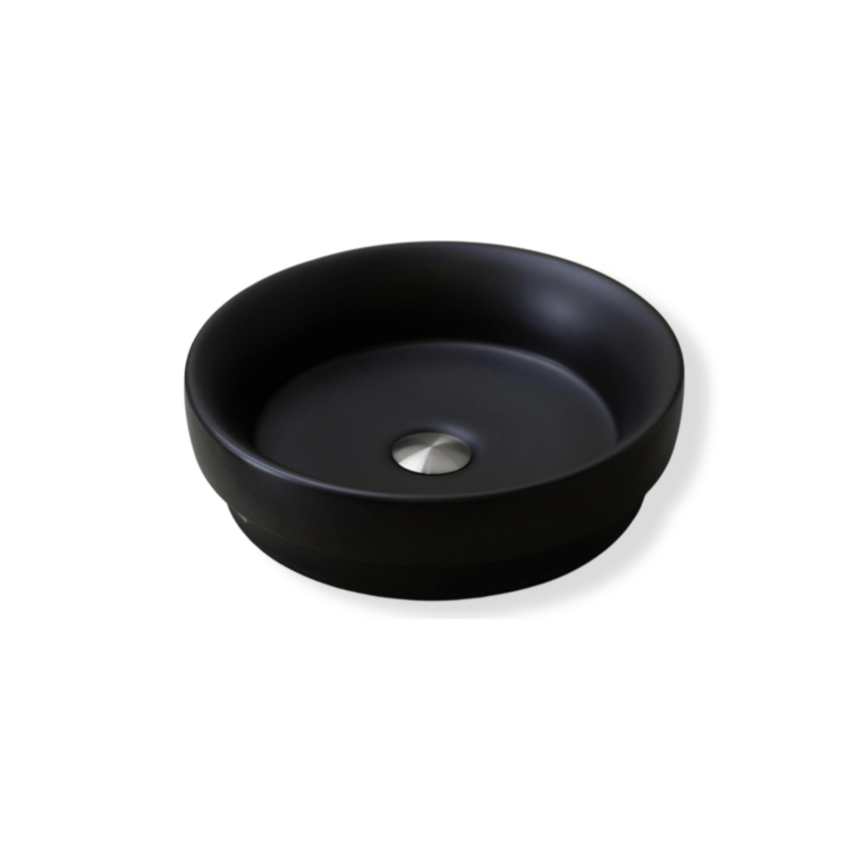 MELA SELVA Half Inset Basin - Matt Black