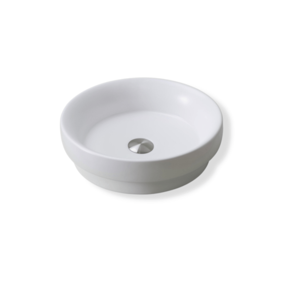 MELA SELVA Half Inset Basin - Matt White