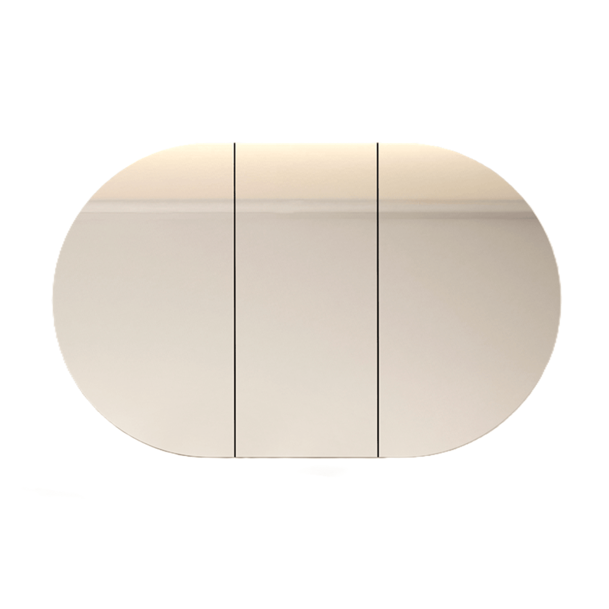 MELA VERA 1200 Horizontal Oval Mirror Cabinet